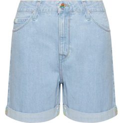 Szorty jeansowe Lee Mom L37MKESJ. Niebieskie szorty damskie Lee, l, bez wzorów, z bawełny. Za 269,00 zł.