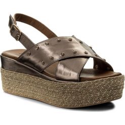 Espadryle INUOVO - 8863 Pewter. Żółte espadryle damskie marki Inuovo, bez wzorów, ze skóry, bez obcasa, na obcasie. W wyprzedaży za 199,00 zł.