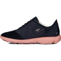 Geox tenisówki damskie Nebula 36 ciemny niebieski. Niebieskie trampki i tenisówki damskie Geox, bez wzorów, bez zapięcia. W wyprzedaży za 459,00 zł.