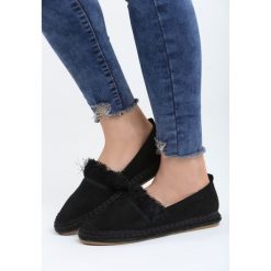 Espadryle damskie: Czarne Espadryle Beautiful Surprise