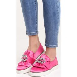 Trampki damskie slip on: Fuksjowe Slip On Never Too Late
