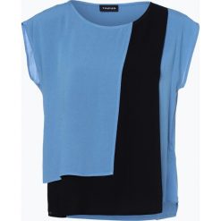 Taifun - Bluzka damska, niebieski. Niebieskie bluzki damskie marki Taifun, bez wzorów, eleganckie, bez kołnierzyka, bez rękawów. Za 179,95 zł.