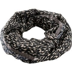 Szal koło w animalistyczny deseń bonprix czarno-jasnobrązowo-ciemnobrązowy. Czarne szaliki damskie bonprix, bez wzorów. Za 44,99 zł.