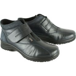COMFORTABEL 990965-5 TEX ozean, botki damskie. Botki damskie Comfortabel, ze skóry, bez obcasa, bez zapięcia. Za 389,90 zł.