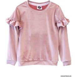 Bluzy dziewczęce rozpinane: Bluza VELOUR pink