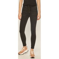 Answear - Jeansy. Czarne jeansy damskie ANSWEAR, s, z podwyższonym stanem. W wyprzedaży za 99,90 zł.