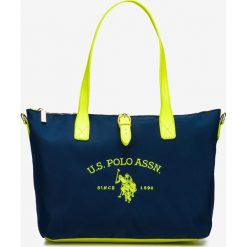 U.S. Polo Assn Patterson Fluo Torebka Niebieski Żółty. Żółte torebki klasyczne damskie U.S. Polo Assn., w paski, z materiału, bez dodatków. Za 343,95 zł.