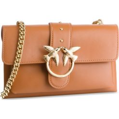Torebka PINKO - Mini Love Soft Tracolla PE 19 PLTT 1P21AZ Y5EU Marrone L47. Pomarańczowe torebki klasyczne damskie marki Pinko, bez wzorów, ze skóry, eleganckie, bez dodatków. Za 1129,00 zł.