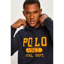 Polo Ralph Lauren - Bluza. Niebieskie bluzy męskie Polo Ralph Lauren, xl, z aplikacjami, z bawełny, z kapturem, bez rękawów, z kapturem. W wyprzedaży za 499,90 zł.