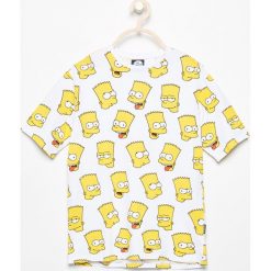 T-shirty chłopięce: T-shirt z nadrukiem the simpsons – Biały