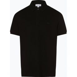 Lacoste - Męska koszulka polo, czarny. Czarne koszulki męskie Lacoste, s, z aplikacjami, z bawełny, polo, bez rękawów. Za 449,95 zł.