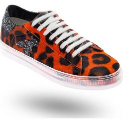 SNEAKERSY patrizia pepe. Czarne sneakersy damskie ze skóry. Za 713,40 zł.