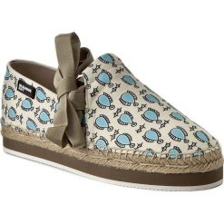 Espadryle JIL SANDER NAVY - JN28100 Vanilla/Tubellino 105. Brązowe espadryle damskie Jil Sander Navy, bez wzorów, z tworzywa sztucznego, bez obcasa, na płaskiej podeszwie. W wyprzedaży za 329,00 zł.