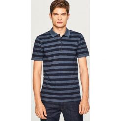 Koszulka polo w paski - Granatowy. Niebieskie koszulki polo Reserved, l, w paski. W wyprzedaży za 29,99 zł.