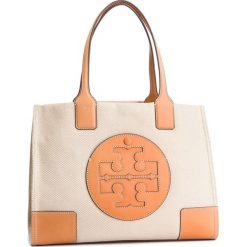 Torebka TORY BURCH - Ella Canvas Mini Tote 45208 Natural 254. Białe torebki klasyczne damskie marki Tory Burch, bez wzorów, ze skóry, klasyczne, bez dodatków. Za 1179,00 zł.