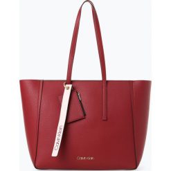 Calvin Klein - Damska torba shopper, brązowy. Pomarańczowe torby damskie na zakupy Calvin Klein, bez wzorów, eleganckie, bez dodatków. Za 549,95 zł.