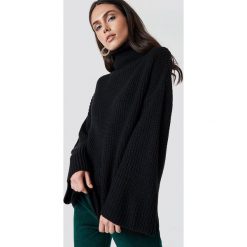 Golfy damskie: Dilara x NA-KD Przytulny sweter z golfem - Black