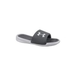 Klapki Under Armour Playmaker Fixed Strap Slides 3000061-101. Szare kapcie męskie Under Armour, bez wzorów. Za 99,99 zł.