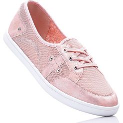 Buty wsuwane bonprix jasnoróżowy. Różowe baleriny damskie marki bonprix, bez wzorów, z materiału, bez obcasa. Za 69,99 zł.
