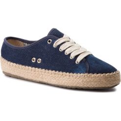 Espadryle EMU AUSTRALIA - Agonis W11411 Dark Denim Distress. Niebieskie espadryle damskie EMU Australia, z denimu, na płaskiej podeszwie. W wyprzedaży za 189,00 zł.