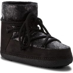 Buty INUIKII - Boot 70101-9 Sequin Black. Czarne kozaki damskie Inuikii, na zimę, ze skóry, bez obcasa, bez zapięcia. W wyprzedaży za 989,00 zł.