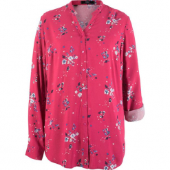 Bluzka z wiskozy, długi rękaw bonprix czerwień granatu z nadrukiem. Czerwone bluzki longsleeves bonprix, z nadrukiem, z wiskozy. Za 69,99 zł.