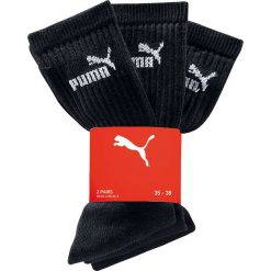 Skarpety sportowe Puma (3 pary) bonprix czarny. Czarne skarpetki męskie marki bonprix. Za 38,97 zł.
