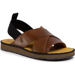 Sandały FLY LONDON - Blakfly P501185001 Camel. Pomarańczowe klapki męskie Fly London, ze skóry, bez zapięcia. Za 429,00 zł.