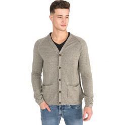 Jack & Jones Union Cardigan Brązowy Szary. Szare kardigany męskie l, z bawełny. Za 219,95 zł.
