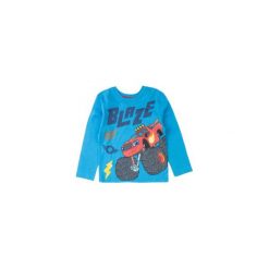 T-shirt długi rękaw chłopięcy z printem Blaze i Mega Maszyny. Niebieskie t-shirty chłopięce z długim rękawem marki TXM. Za 13,59 zł.