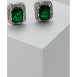 Kolczyki damskie: CZ by Kenneth Jay Lane EMPRESS CUT PAVE TRIM Kolczyki green