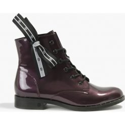 Botki Fioletowe Agata. Fioletowe botki damskie na zamek Badura. Za 399,99 zł.