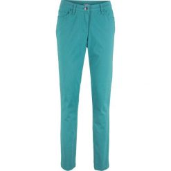 Spodnie ze stretchem STRAIGHT bonprix matowy kobaltowy. Niebieskie spodnie damskie bonprix. Za 59,99 zł.