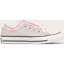 Converse - Tenisówki. Szare trampki i tenisówki damskie Converse, bez wzorów, z gumy, na sznurówki. W wyprzedaży za 269,90 zł.
