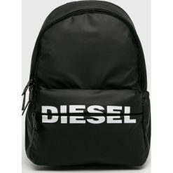 Diesel - Plecak. Czarne plecaki damskie Diesel, z nadrukiem, z materiału. Za 599,90 zł.