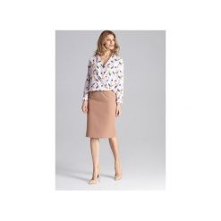 Spódnica M658 Brąz. Pomarańczowe spódniczki damskie FIGL, xl, bez wzorów, z tkaniny, ołówkowe. Za 139,00 zł.