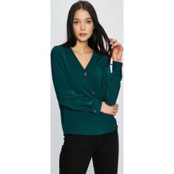 Vero Moda - Bluzka. Zielone bluzki damskie marki Vero Moda, s, bez wzorów, z poliesteru, casualowe, bez kołnierzyka, bez rękawów. Za 169,90 zł.