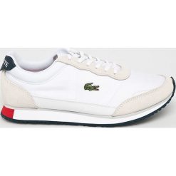 Lacoste - Buty Partner 119. Białe buty sportowe damskie marki Lacoste, bez wzorów, ze skóry, sportowe. Za 399,90 zł.