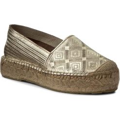 Espadryle EVA MINGE - Ramona 1J 17MJ1372163ES 711. Żółte espadryle damskie marki Eva Minge, na lato, bez wzorów, ze skóry, bez obcasa, na płaskiej podeszwie, bez zapięcia. Za 369,00 zł.