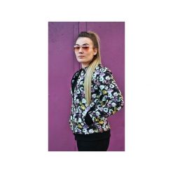Bluzy damskie: BLUZA BUTTON BOMBER BLOUSE FLOWER UNISEX KWIATKI KWIATY