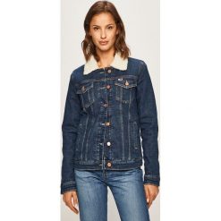 Tommy Jeans - Kurtka jeansowa. Niebieskie kurtki damskie Tommy Jeans, s, bez wzorów, z elastanu, krótkie. Za 559,90 zł.