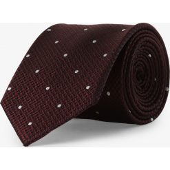 Andrew James New York - Męski krawat z jedwabiu, czerwony. Czerwone krawaty męskie Andrew James New York, bez wzorów, z jedwabiu, eleganckie. Za 149,95 zł.
