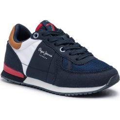 Sneakersy PEPE JEANS - Sydney Basic Aw19 PBS30420 Navy 595. Niebieskie trampki chłopięce Pepe Jeans, bez wzorów, z jeansu, na sznurówki. W wyprzedaży za 179,00 zł.