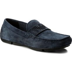 Mokasyny męskie: Mokasyny EMPORIO ARMANI – X4B113 XF188 00054 Midnight