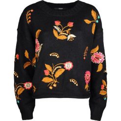Guess Sweter "Daria". Swetry damskie Guess, z haftami, z dzianiny, długie. Za 289,00 zł.