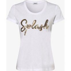 Liu Jo Collection - T-shirt damski, biały. Białe t-shirty damskie Liu Jo Collection, m, z aplikacjami, z bawełny, bez kołnierzyka. Za 299,95 zł.