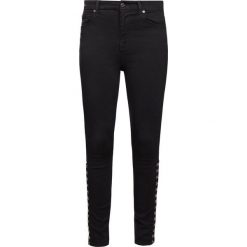 7 for all mankind HIGHTWAIST SKINNY CROPPED Jeans Skinny Fit bair black. Czarne rurki damskie marki 7 for all mankind, z elastanu. W wyprzedaży za 603,85 zł.
