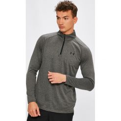 Under Armour - Bluza UA Tech Zip-Blk. Szare bluzy męskie marki Under Armour, xl, z poliesteru, z krótkim rękawem, krótkie, bez kaptura. Za 169,90 zł.