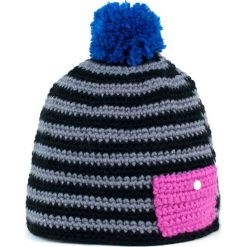 Czapki damskie: Art of Polo Czapka damska handmade Kieszonka czarno-szara (cz13104)