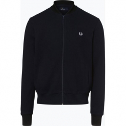 Fred Perry - Męska bluza rozpinana, niebieski. Niebieskie bluzy męskie rozpinane Fred Perry, l, prążkowane. Za 589,95 zł.